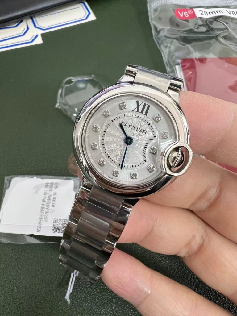 까르띠에 발롱블루 28MM V6공장 홍콩팩토리 홍팩 hkfactory2.org