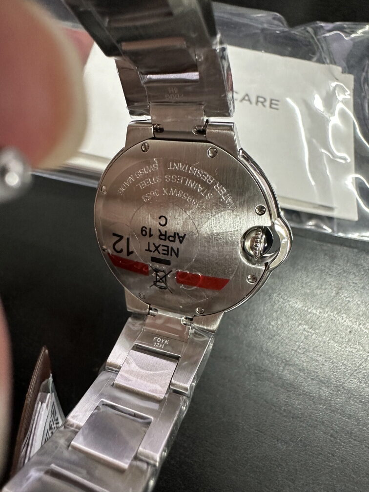 까르띠에 발롱블루 V6공장 발송전 고객확인컷 Cartier watch 홍콩팩토리 홍팩 hkfactory2.org