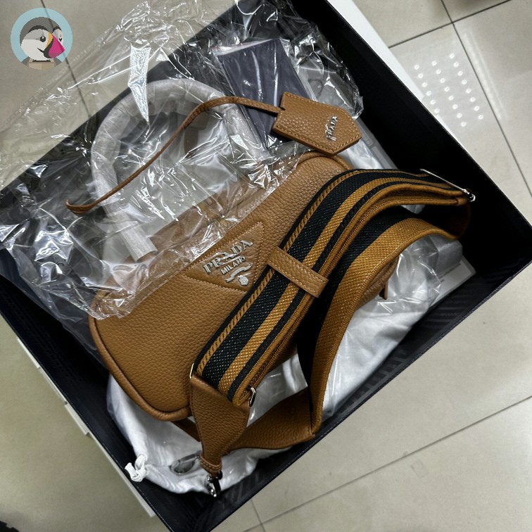 프라다(PRADA) 가죽 탑 핸들백 숄더 스트랩 발송전 고객확인컷 홍콩팩토리