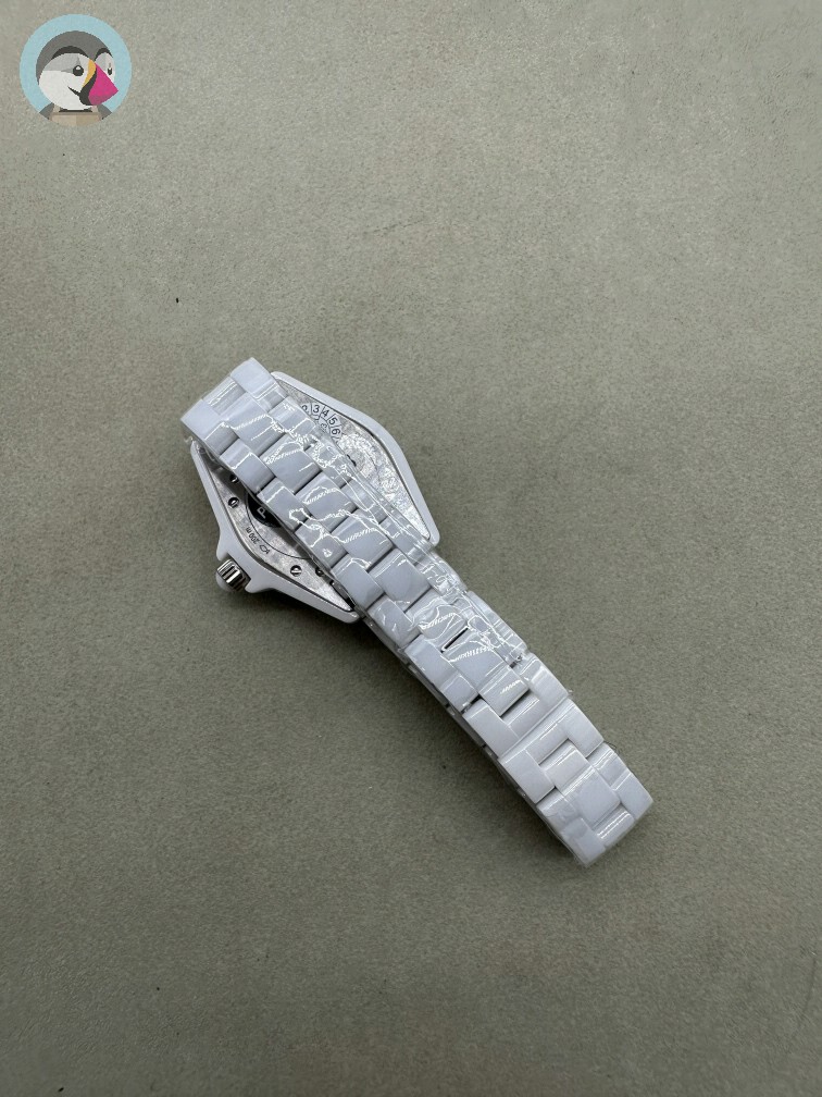 XF공장 샤넬 J12 다이아 화이트 세라믹 시계 33MM 발송전 고객확인컷 홍콩팩토리