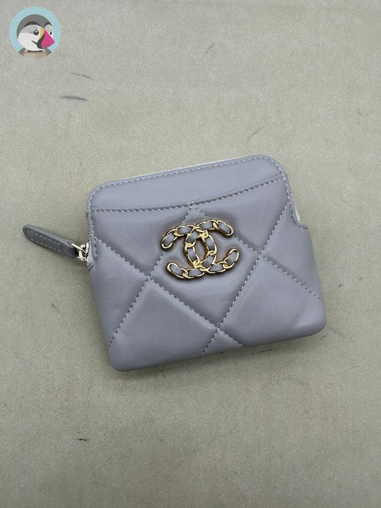 샤넬 19 지퍼 카드 동전지갑 발송전 고객확인컷 홍콩팩토리