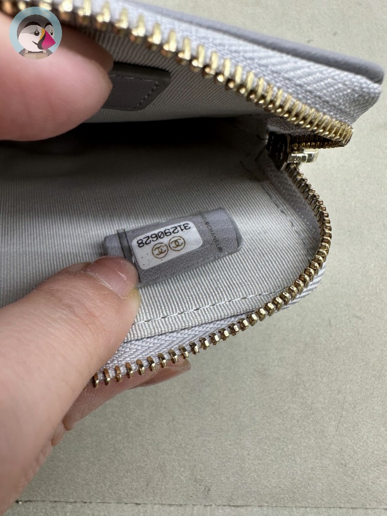 샤넬 19 지퍼 카드 동전지갑 발송전 고객확인컷 홍콩팩토리