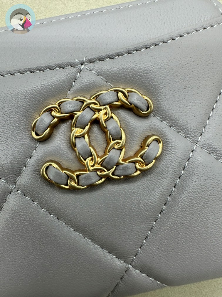 샤넬 19 지퍼 카드 동전지갑 발송전 고객확인컷 홍콩팩토리