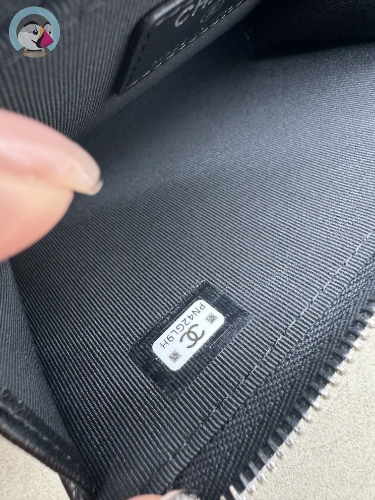 지존샵 샤넬 24 별로고 지퍼 카드지갑 발송전 고객확인컷 홍콩팩토리