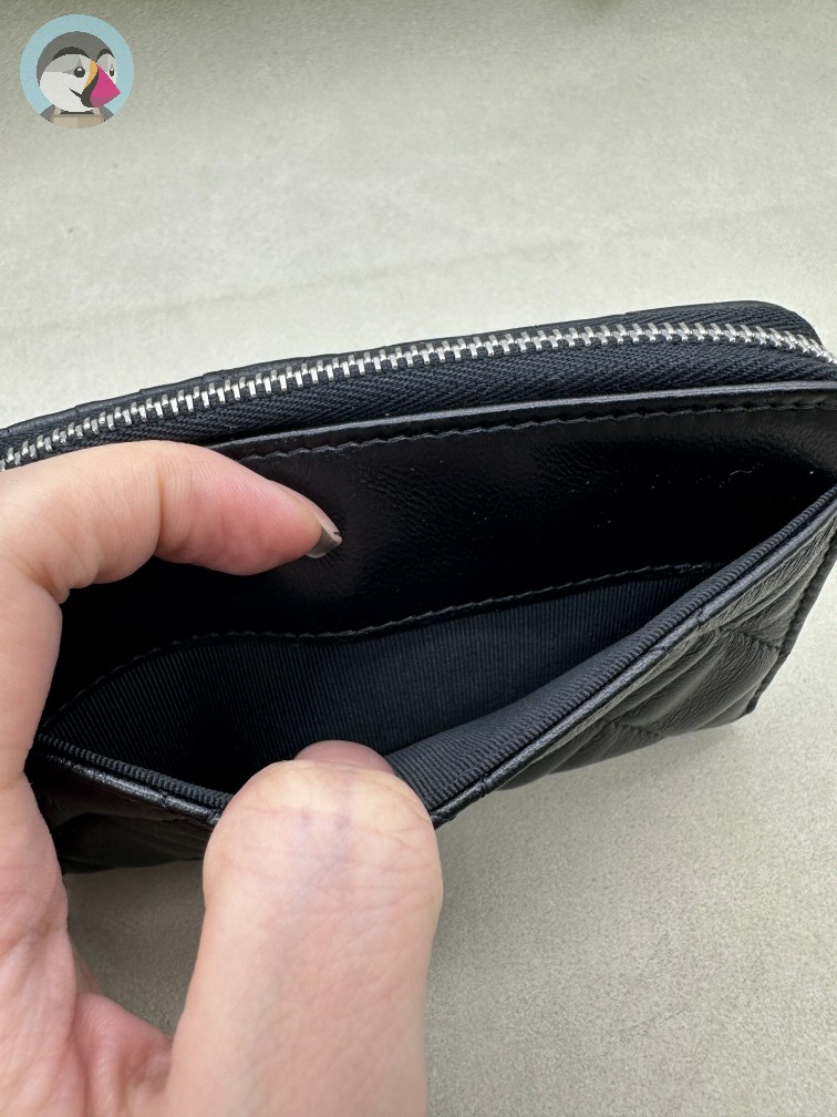 지존샵 샤넬 24 별로고 지퍼 카드지갑 발송전 고객확인컷 홍콩팩토리