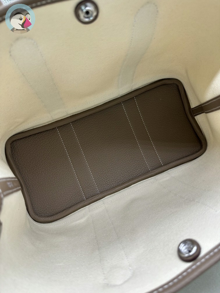 에르메스 가든파티 캔버스 30CM 반수공 발송전 고객확인컷 홍콩팩토리