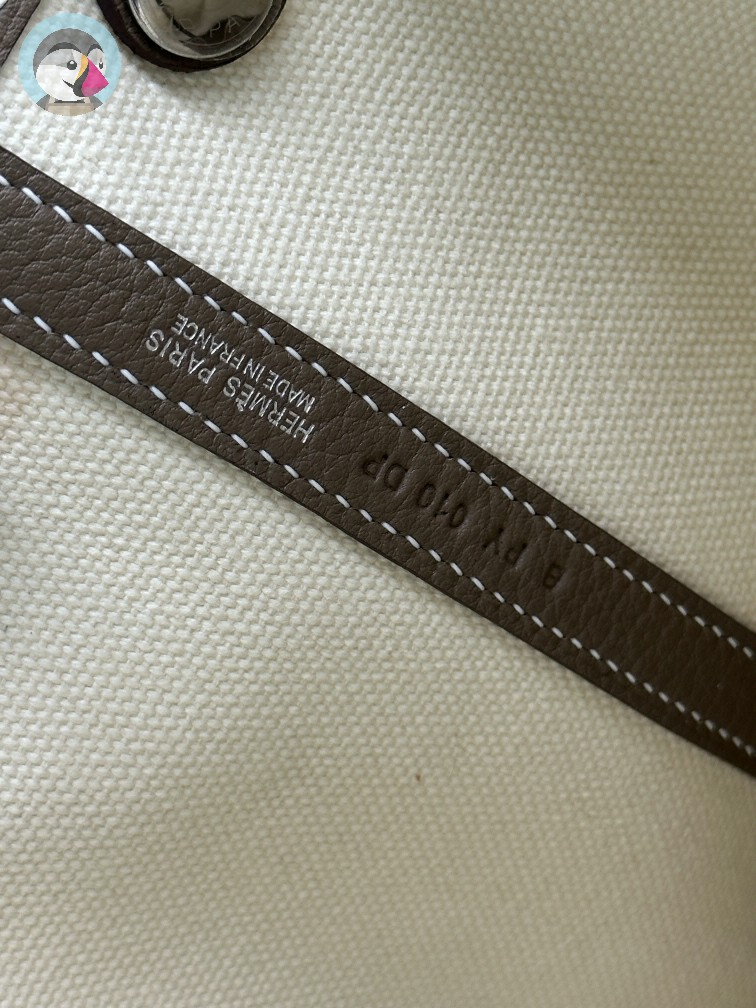 에르메스 가든파티 캔버스 30CM 반수공 발송전 고객확인컷 홍콩팩토리