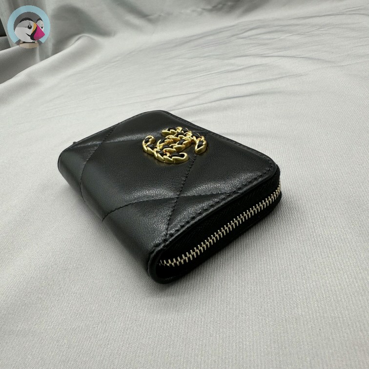 팬더샵 샤넬 19 지퍼 카드지갑 램스킨 발송전 고객확인컷 홍콩팩토리