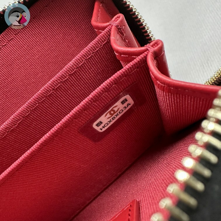 팬더샵 샤넬 19 지퍼 카드지갑 램스킨 발송전 고객확인컷 홍콩팩토리