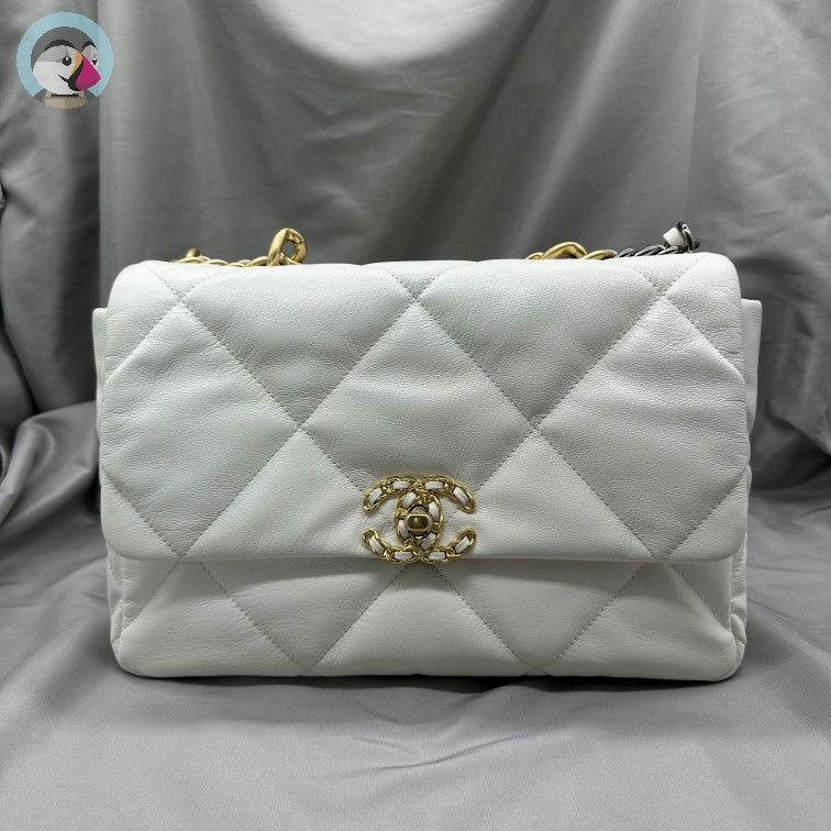 팬더샵 샤넬 19백 화이트 발송전 고객확인컷 홍콩팩토리