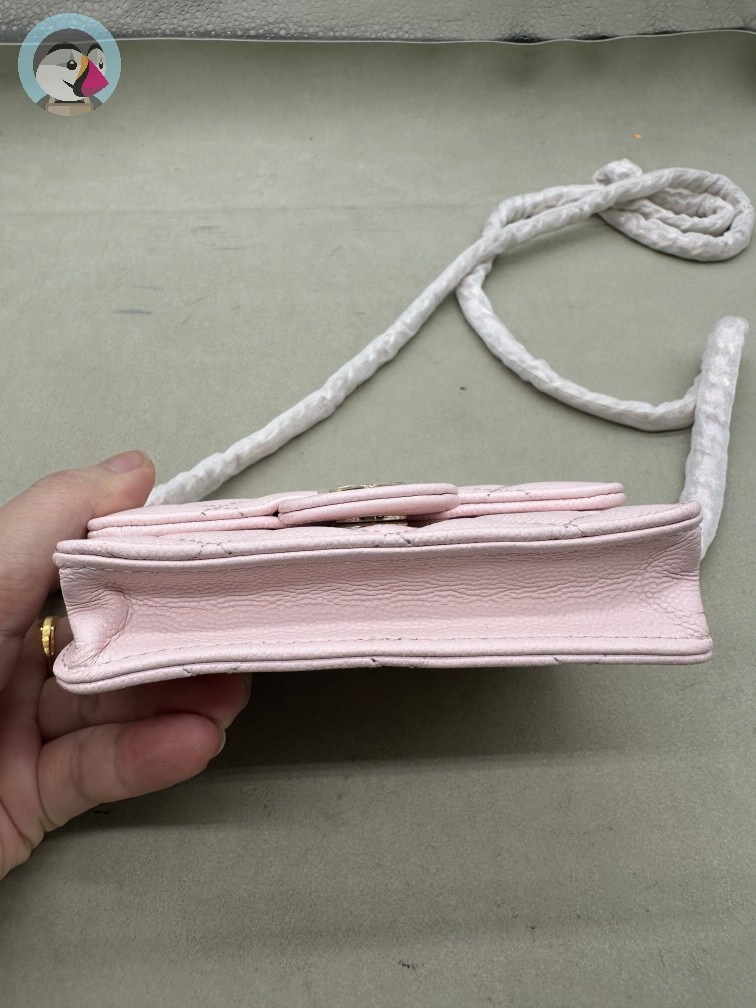 샤넬 클래식 캐비어 체인 미니백 카드지갑 라이트핑크 발송전 고객확인컷