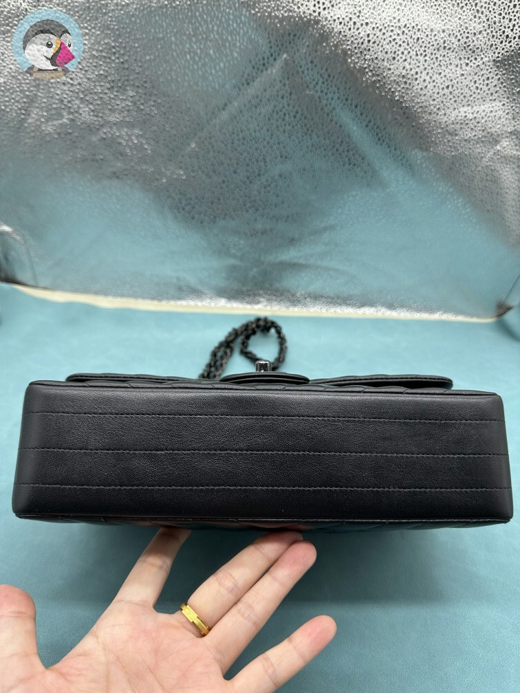 지존샵 샤넬 클래색 쉐브론 플랩백 램스킨 미듐 25CM 발송전 고객확인컷 홍콩팩토리