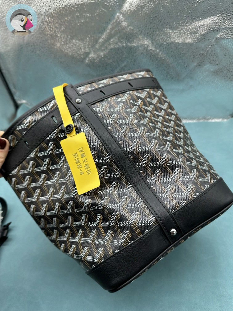 엠플러스 고야드 쁘띠플로 버킷백 블랙 발송전 고객확인컷 홍콩팩토리