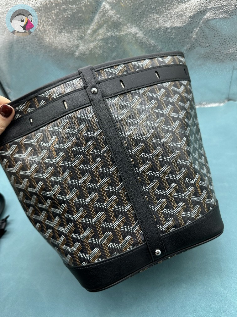 엠플러스 고야드 쁘띠플로 버킷백 블랙 발송전 고객확인컷 홍콩팩토리