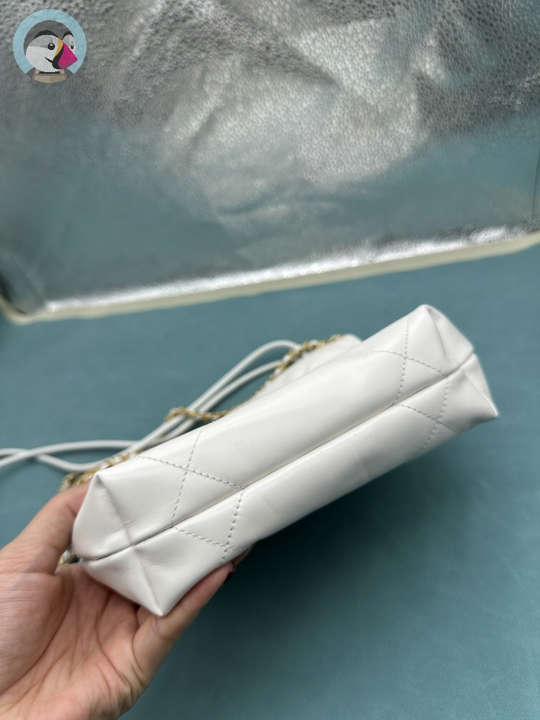 지존샵 샤넬22백 미니 화이트 AS3980 발송전 고객확인컷 홍콩팩토리