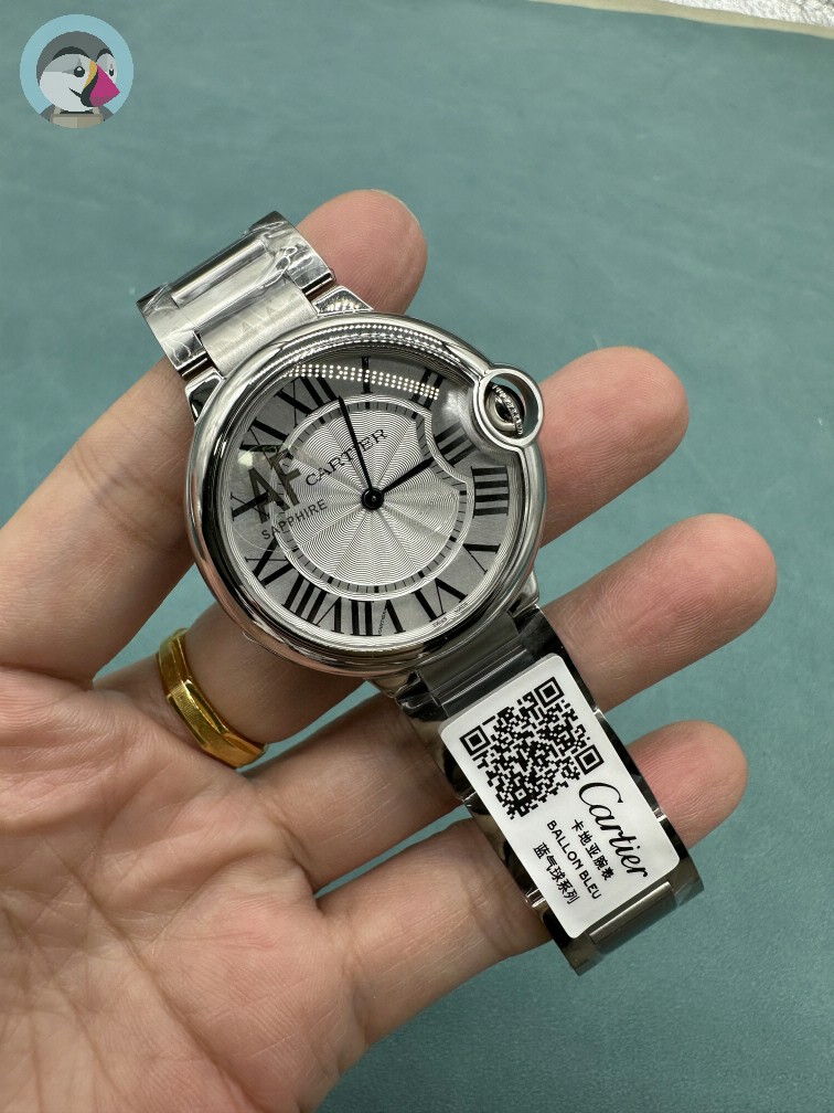 AF공장 까르띠에 발롱블루 36MM 쿼츠 발송전 고객확인컷 홍콩팩토리