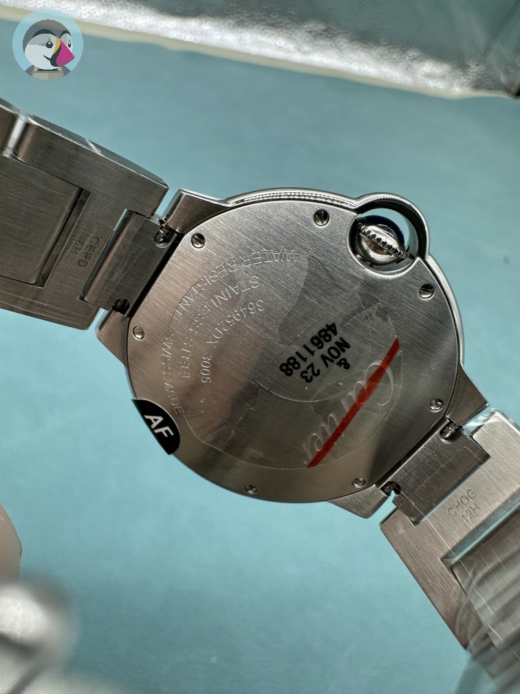 AF공장 까르띠에 발롱블루 36MM 쿼츠 발송전 고객확인컷 홍콩팩토리