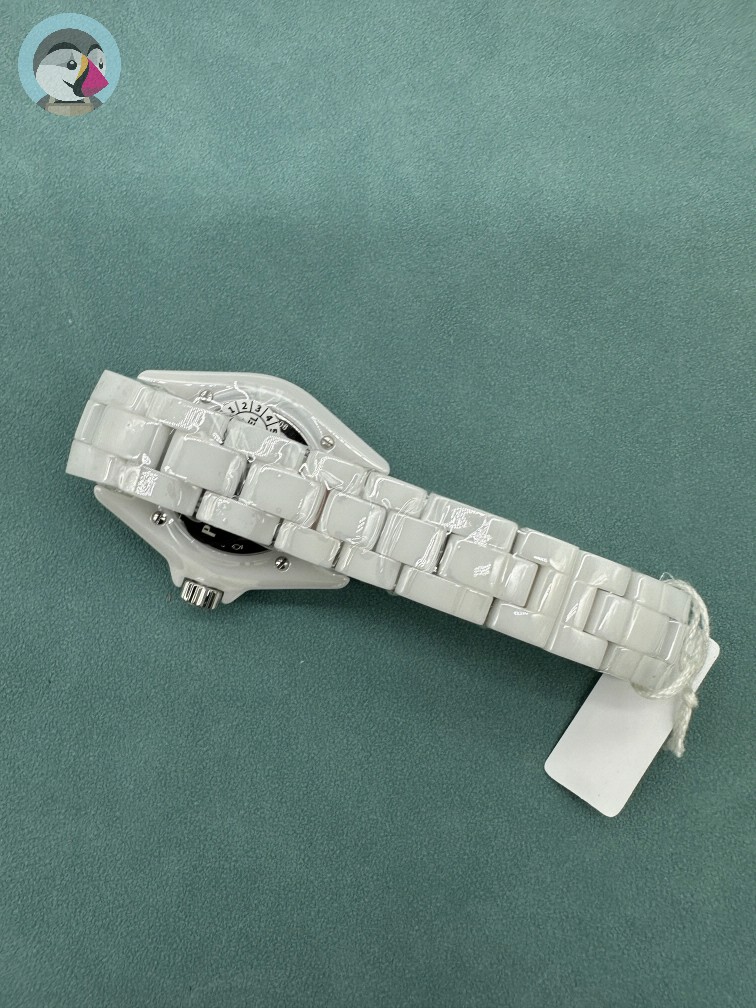 샤넬 J12 화이트 세라믹 다이아 33MM 시계 발송전 고객확인컷 홍콩팩토리