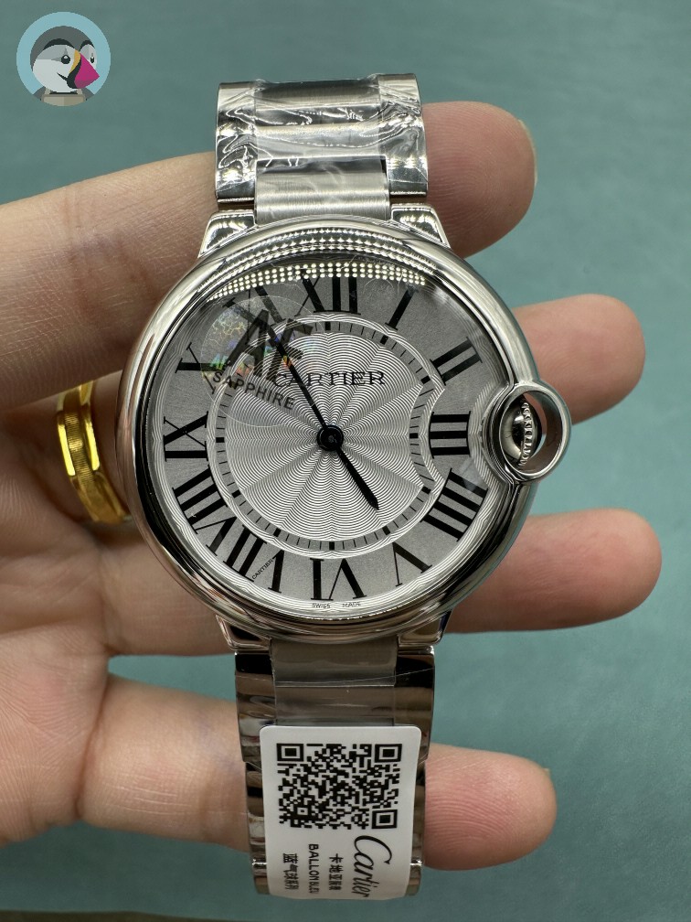 AF공장 까르띠에 발롱블루 36MM 시계 발송전 고객확인컷 홍콩팩토리