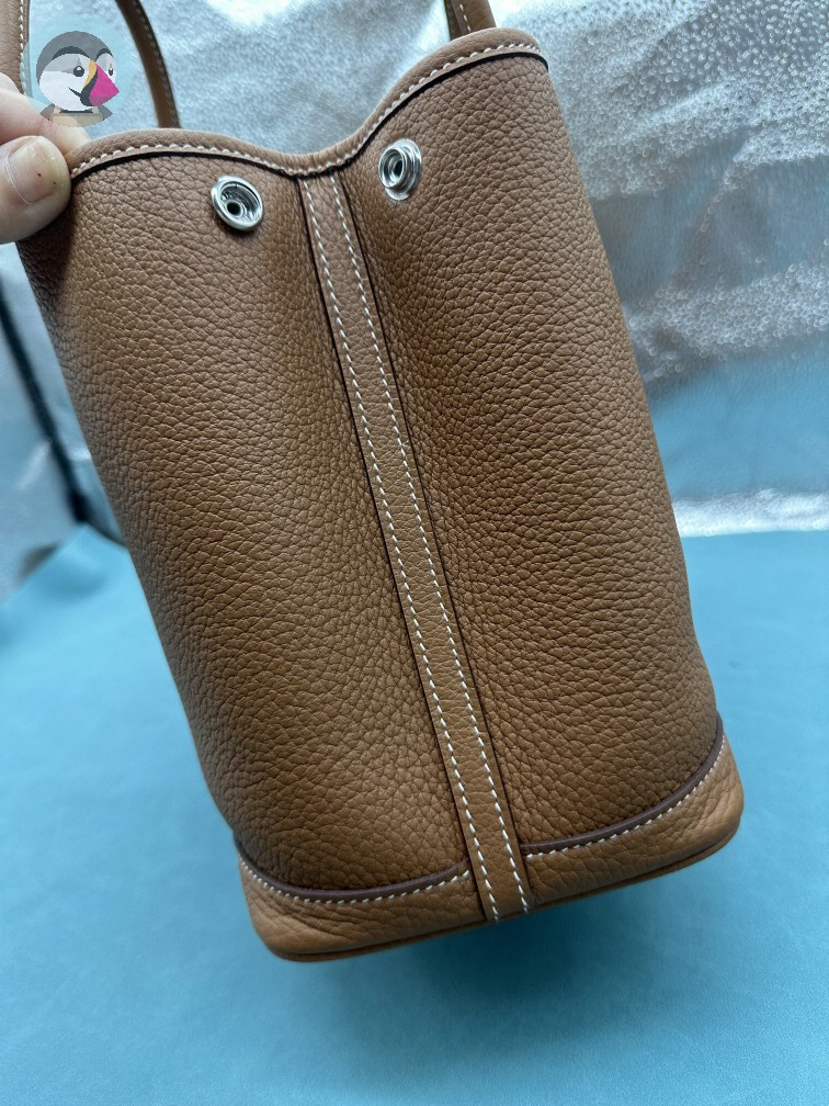 수공방 에르메스 가든파티 30CM 골드 네곤다 발송전 고객확인컷 홍콩팩토리
