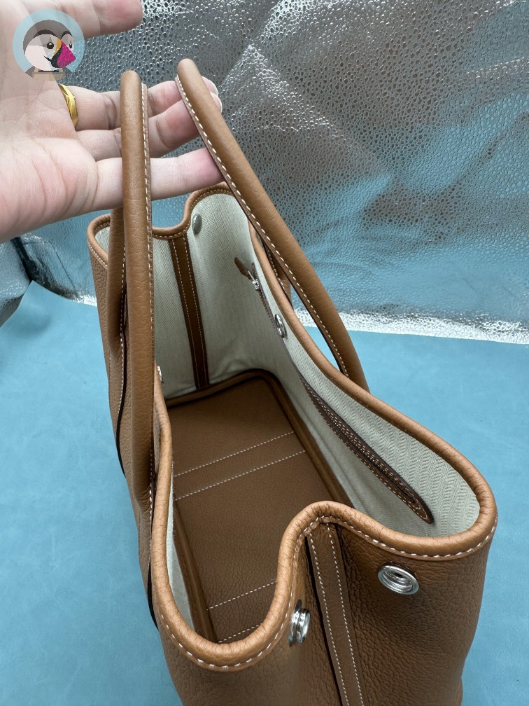 수공방 에르메스 가든파티 30CM 골드 네곤다 발송전 고객확인컷 홍콩팩토리