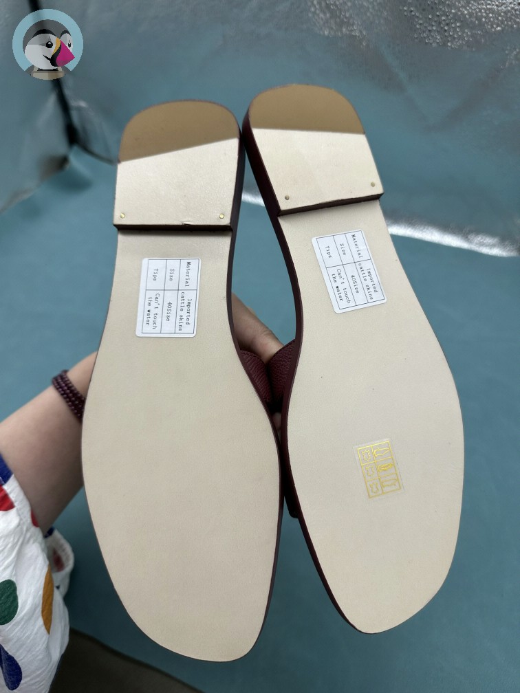 징댄 에르메스 오란 앱송 슬리퍼 발송전 고객확인컷 홍콩팩토리