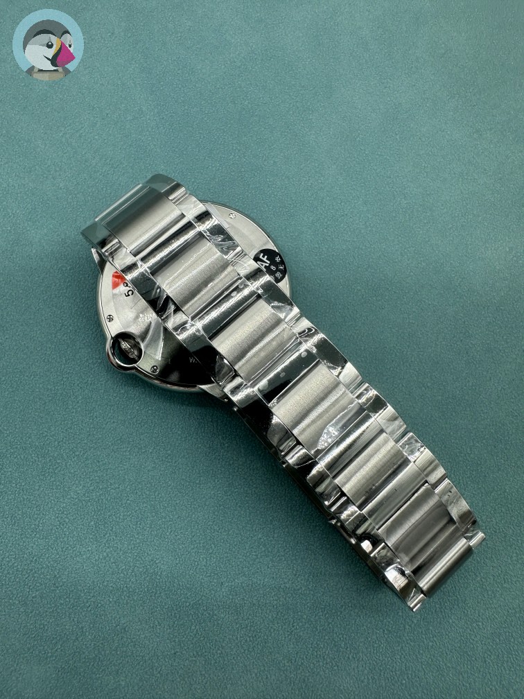 까르디에 발롱블루 42MM 오토매틱 스틸 시계 AF공장 발송전 고객확인컷 홍콩팩토리