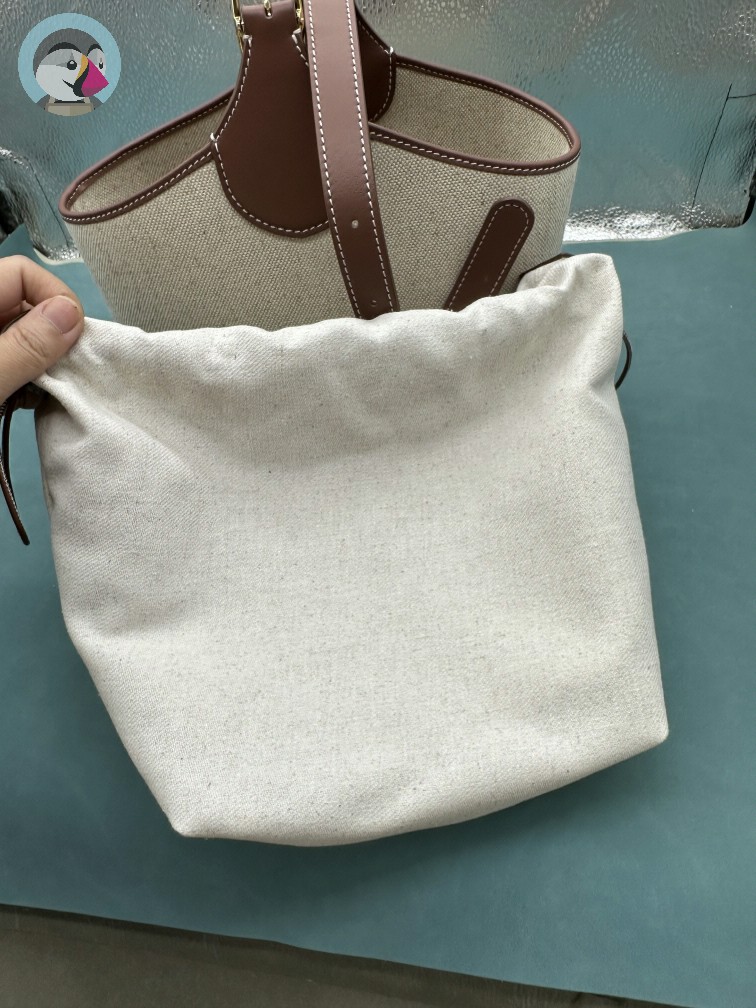 로로피아나 보빈 Bobbin 캔버스 토트백 발송전 고객확인컷 홍콩팩토리