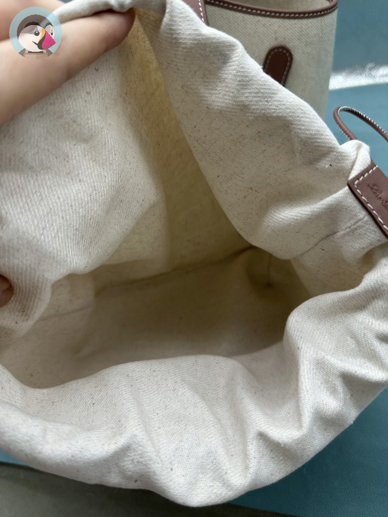 로로피아나 보빈 Bobbin 캔버스 토트백 발송전 고객확인컷 홍콩팩토리