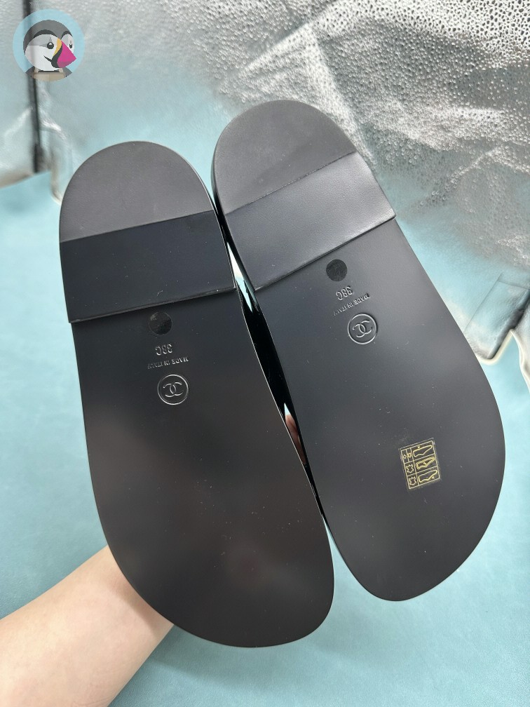해피샵 샤넬 CC로고 벨크로 가죽 샌들 발송전 고객확인컷 홍콩팩토리